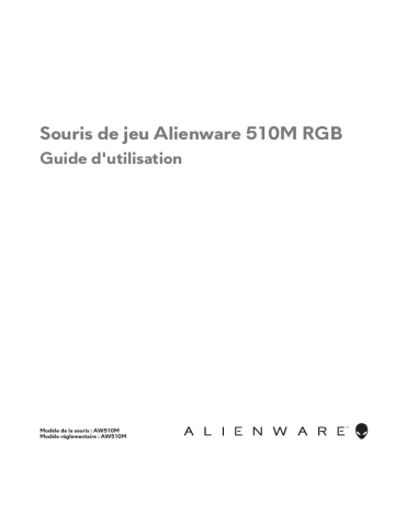 Alienware AW510M RGB Gaming Mouse Manuel utilisateur | Fixfr