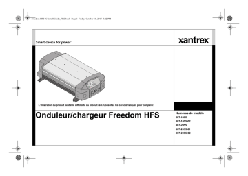 Installation manuel | Xantrex Freedom HFS Guide d'installation | Fixfr