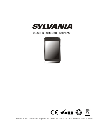 Mode d'emploi | Sylvania SMPK 7834 Manuel utilisateur | Fixfr