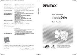 Pentax Série Optio S5n Mode d'emploi