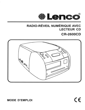 Manuel du propriétaire | Lenco CR-2600 CD Manuel utilisateur | Fixfr