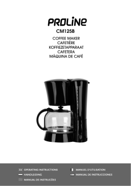 Proline CM125B Cafetière Manuel utilisateur