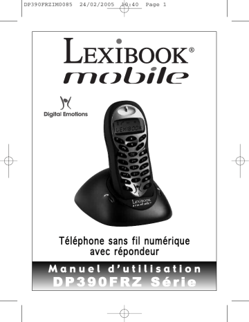 Manuel du propriétaire | Lexibook DP391FRZ Manuel utilisateur | Fixfr