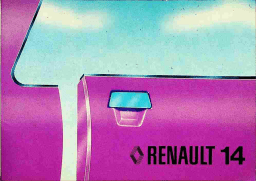 Renault 14 Manuel du propriétaire