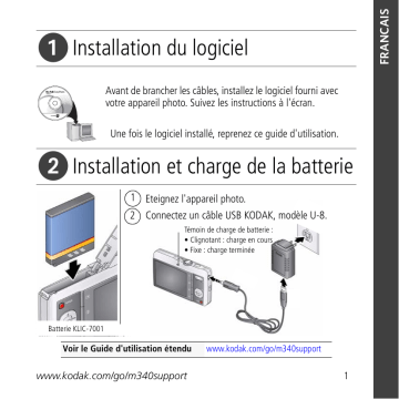 Mode d'emploi | Kodak EasyShare M340 Manuel utilisateur | Fixfr