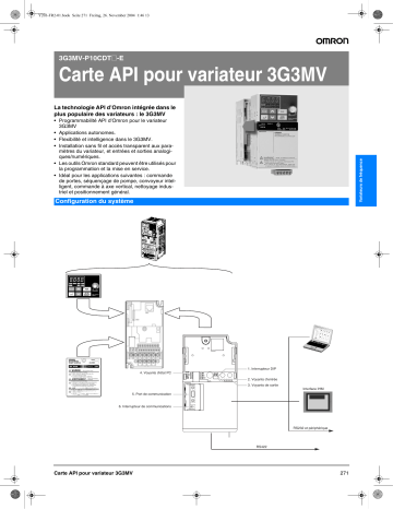 Manuel du propriétaire | Omron 3G3MV Manuel utilisateur | Fixfr