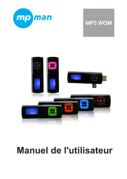 MPMan MP3 WOM Manuel utilisateur