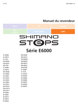 Shimano FC-E6010 Pédalier Manuel utilisateur