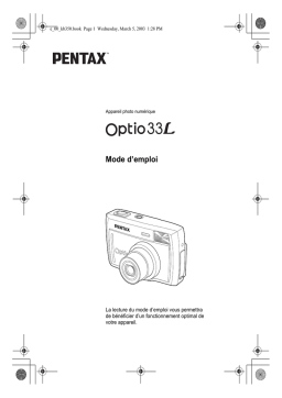 Pentax Série Optio 33 L Mode d'emploi