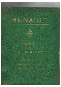 Renault Vivaquatre Manuel du propriétaire
