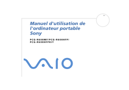 Sony Vaio PCG-R600HFPD Ordinateur portable Manuel utilisateur