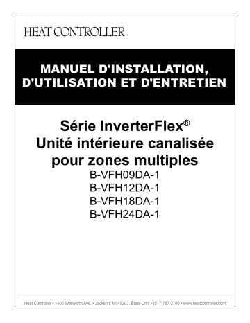 B-VFH12DA-1 | B-VFH18DA-1 | B-VFH18DA-1-CY | B-VFH09DA-1-CY | B-VFH09DA-1 | B-VFH21DA-1-CY | B-VFH12DA-1-CY | B-VFH21DA-1 | Century B-VFH24DA-1-CY DUCTED HP 24K 230V INVERTERFLE Manuel utilisateur | Fixfr