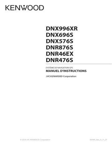 DNX 696 S | DNX 996 XR | DNX 576 S | DNR 476 S | DNR 46 EX | Mode d'emploi | Kenwood DNR 876 S Manuel utilisateur | Fixfr