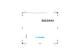 Sagem SG344I Manuel utilisateur