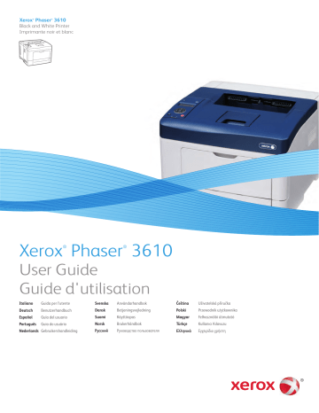 Manuel du propriétaire | Xerox Phaser 3610 Manuel utilisateur | Fixfr