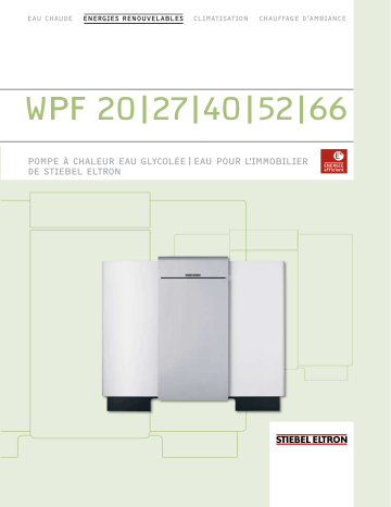 Manuel du propriétaire | STIEBEL ELTRON WPF 20 Manuel utilisateur | Fixfr