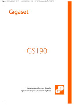 Gigaset GS190 Manuel utilisateur