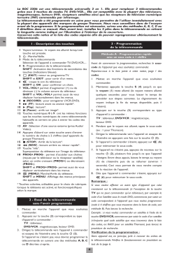 Thomson ROC2206 Manuel utilisateur