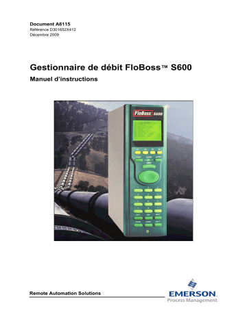 Remote Automation Solutions FloBoss S600 Manuel du propriétaire | Fixfr