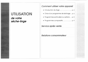 Manuel du propriétaire | Brandt SM15 Manuel utilisateur | Fixfr