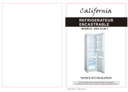 California DE2-34.BI-1 Réfrigérateur combiné Manuel utilisateur