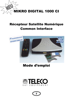 Teleco Mikro Digital CI (01-2003) Manuel utilisateur