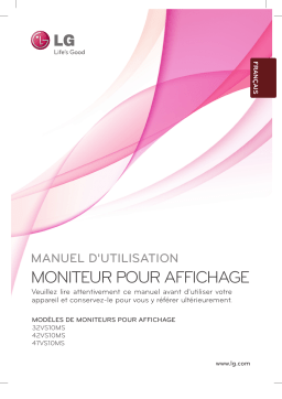 LG 32VS10MS-B Manuel du propriétaire