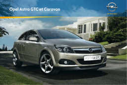 Opel Astra GTC Manuel utilisateur