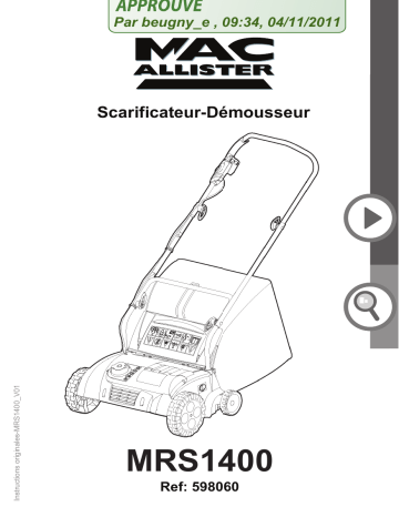 Mac Allister MSRP1400 Mode d'emploi | Fixfr