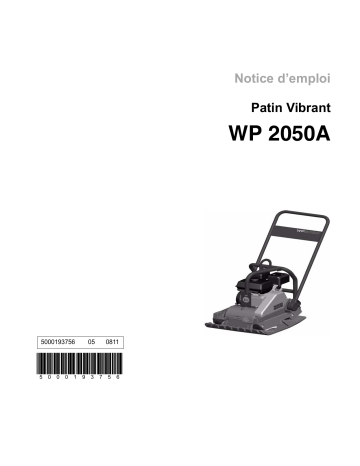 Wacker Neuson WP2050A Single direction Vibratory Plate Manuel utilisateur | Fixfr