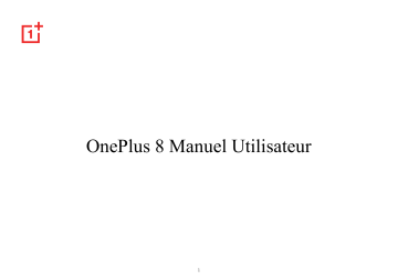 Mode d'emploi | OnePlus 8 Manuel utilisateur | Fixfr