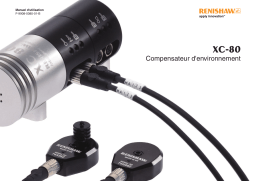 Renishaw XC-80 environmental compensator Mode d'emploi