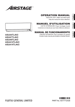 Fujitsu ASUA12TLAV2 Manuel utilisateur