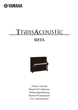 Yamaha TRANSACOUSTIC (SHTA) Manuel utilisateur