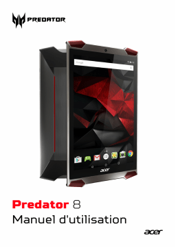 Acer Predator 8 Mode d'emploi