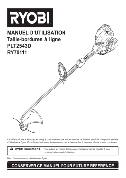 Ryobi RY70111 Manuel utilisateur