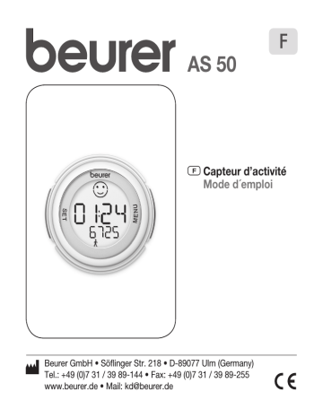 Mode d'emploi | Beurer AS50 Manuel utilisateur | Fixfr