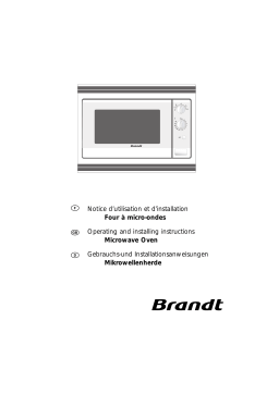 Brandt MM420BE1 Manuel utilisateur