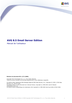 AVG AVG 8.5 EMAIL SERVER EDITION Manuel utilisateur