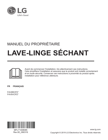 LG F4V9RCP2E Manuel du propriétaire | Fixfr