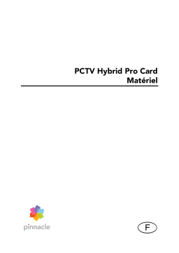 Pinnacle PCTV HYBRID PRO STICK 310C Manuel utilisateur