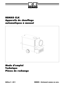 Remko CLK150 Manuel utilisateur