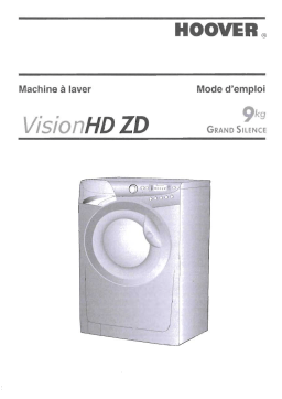 Hoover VISION HD ZD 9KG Manuel utilisateur