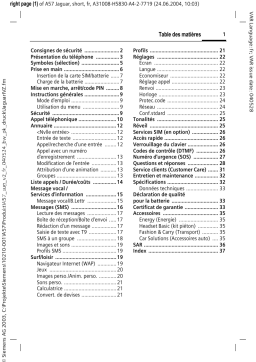 Siemens A57 Manuel utilisateur