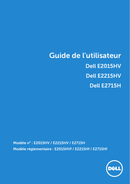 Dell E2015Hv electronics accessory Manuel utilisateur