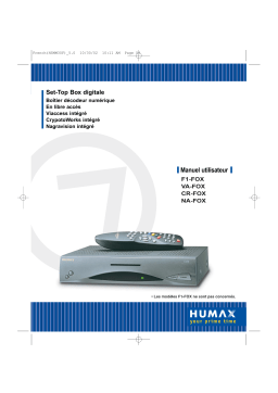 Humax VA-FOX Manuel utilisateur