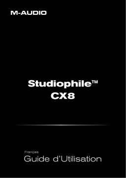 M-Audio Studiophile CX8 Manuel utilisateur