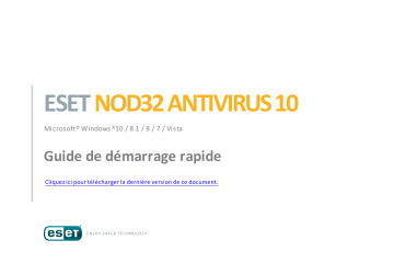 ESET NOD32 Antivirus 10 Manuel utilisateur | Fixfr