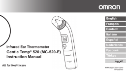 Omron Healthcare MC-520-E GentleTemp 520 Thermometer Manuel utilisateur