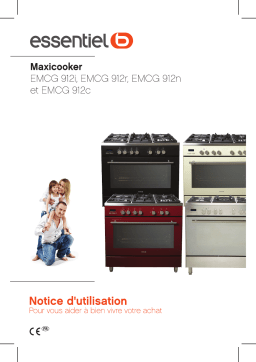 Essentiel b EMCG 912c Cuisinière Manuel utilisateur